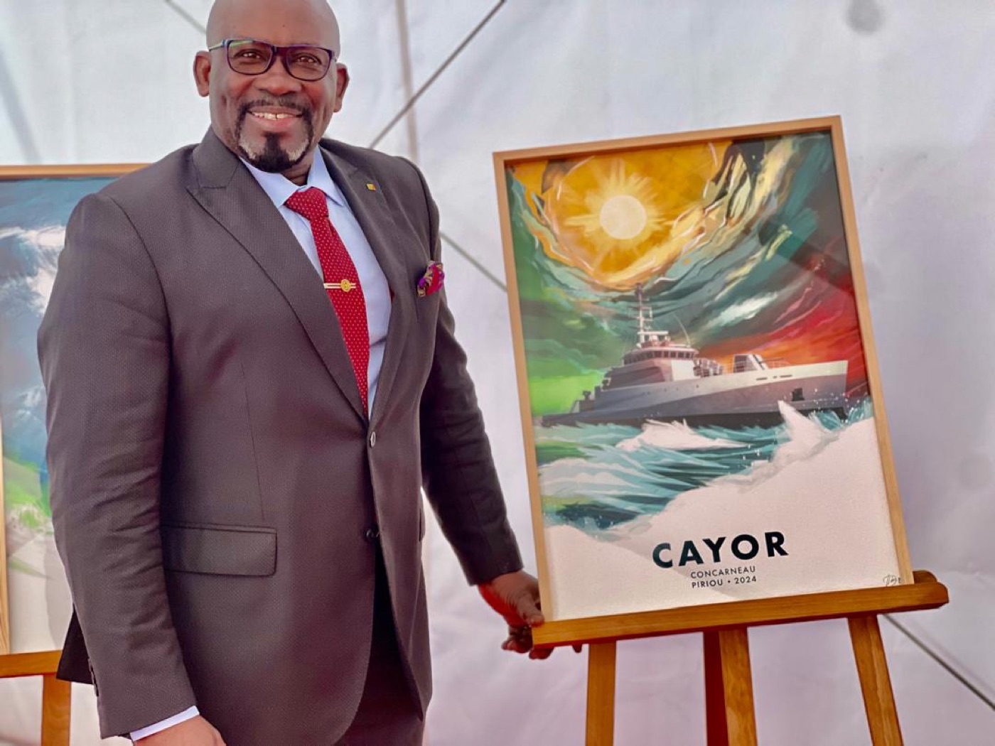 Œuvre représentant le navire CAYOR