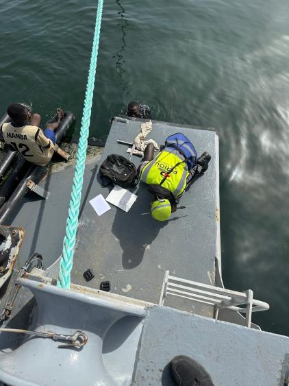 Observation d’une intervention sous-marine