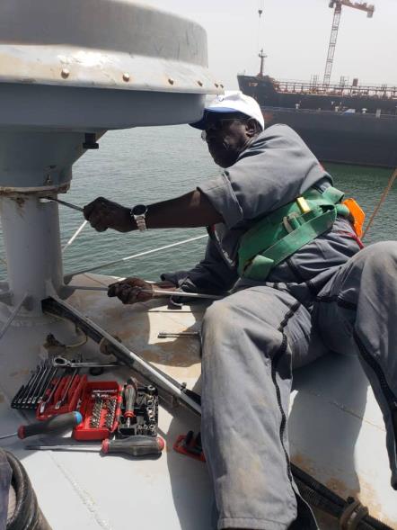 Atelier de proximité Piriou Sénégal, à quai
